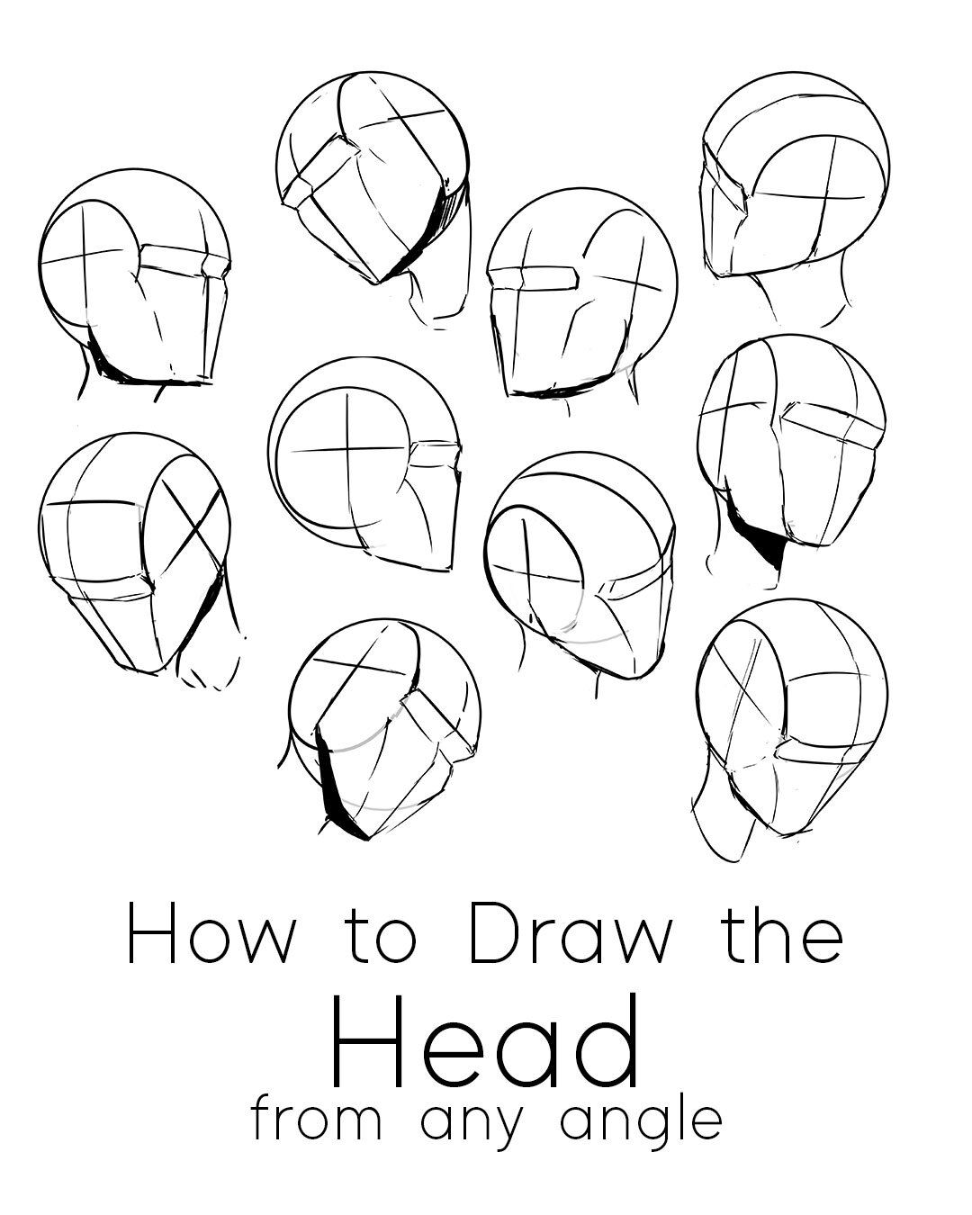 How to Draw the Head from Any Angle : Free PDF Worksheets & Video ...