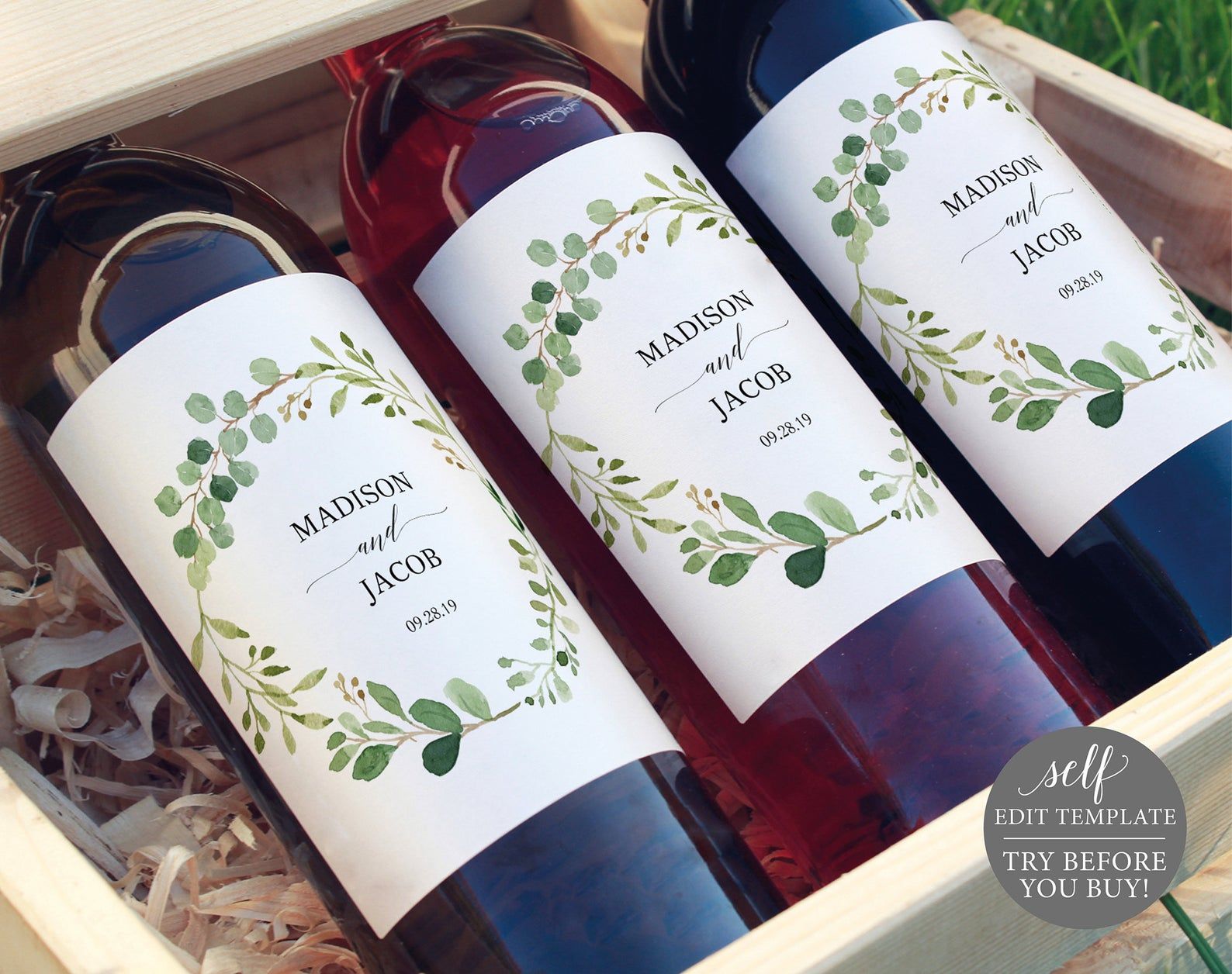 Printable Wine Label Template