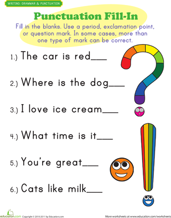 Punctuation Marks For Kids