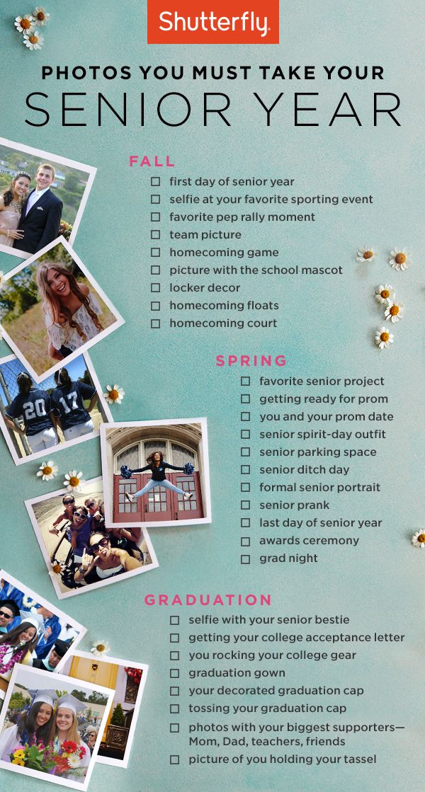 The Ultimate Senior Year Checklist | Shutterfly - CAT EPER