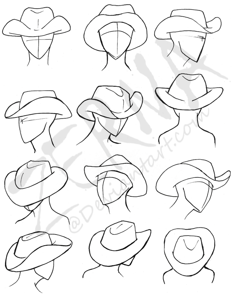 How To Draw Cowboy Hat - Draw Stunning Portraits