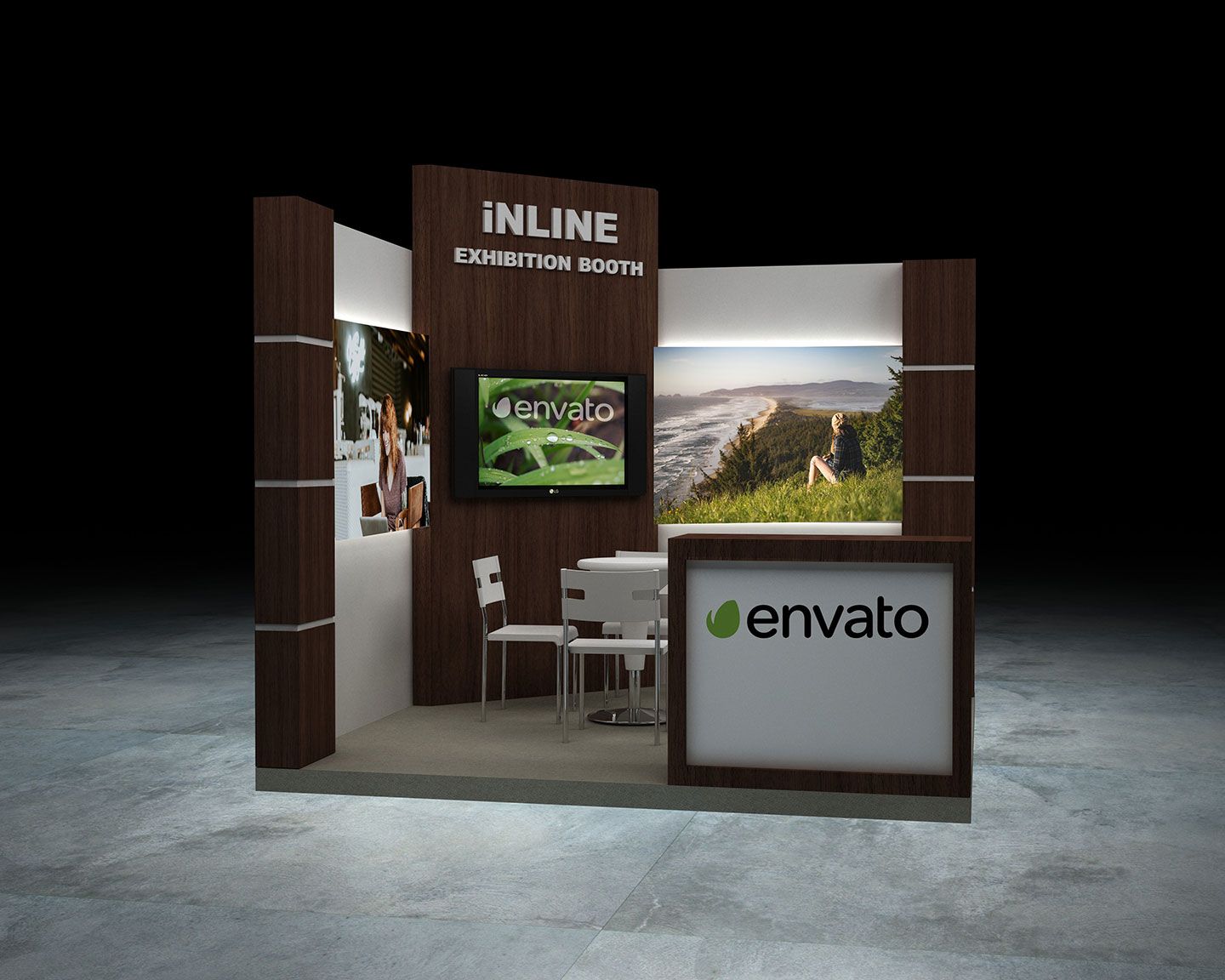 Exhibition Booth - Inline 3x3 #Booth, #Exhibition, #Inline Trade ...