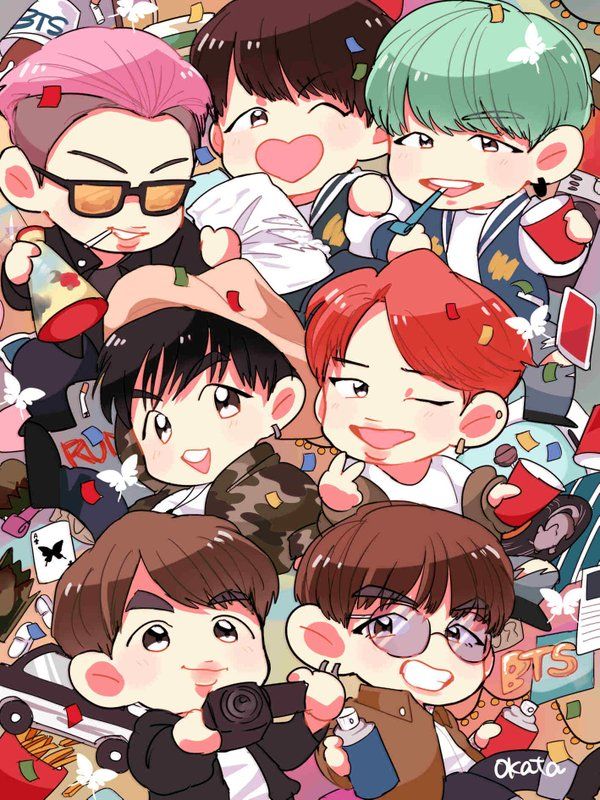 Pin by Karla Diaz on Chibi y fanart BTS | Bts fanart, Bts chibi, Anime