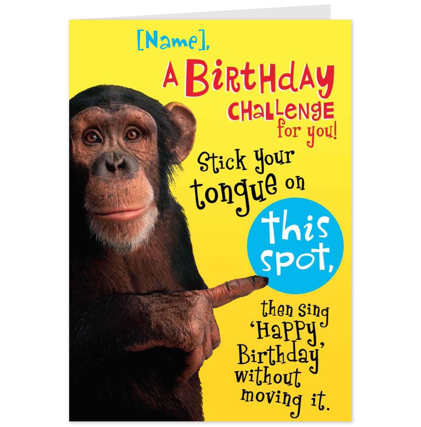 Funny Printable Birthday Cards - Customize and Print