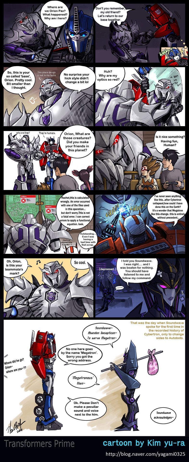 Transformers Prime Funny Comics