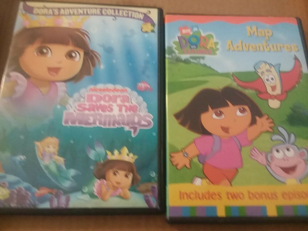 Childrens DVD Lot Dora Saves The Mermaids Map Adventures Nickelodeon # ...