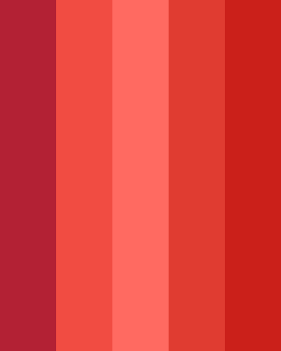 Only Christmas Reds Color Scheme