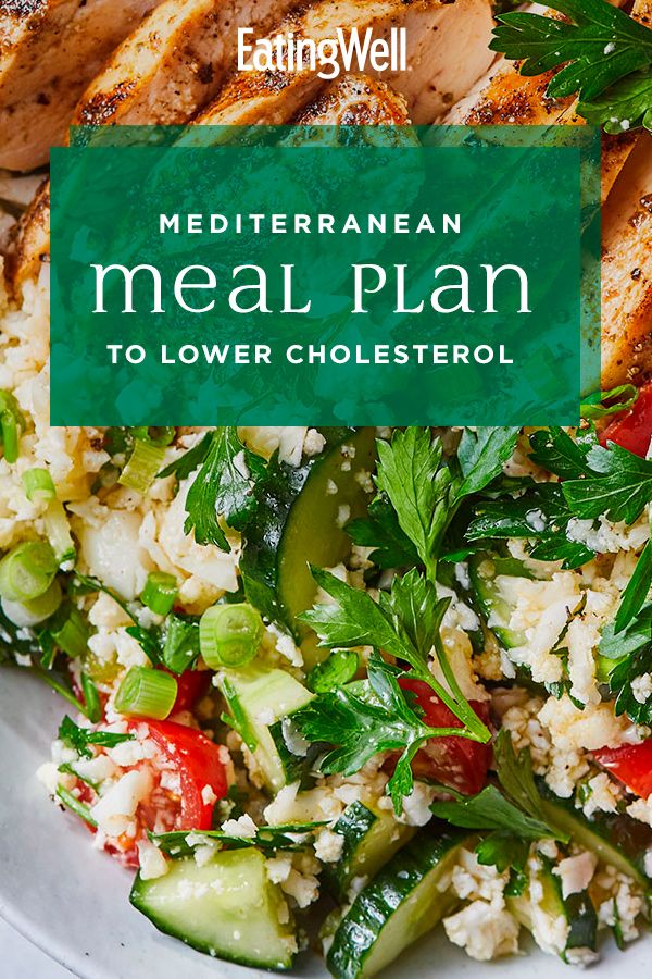 Mediterranean Meal Plan to Lower Cholesterol | Healthy recipes, Low ...