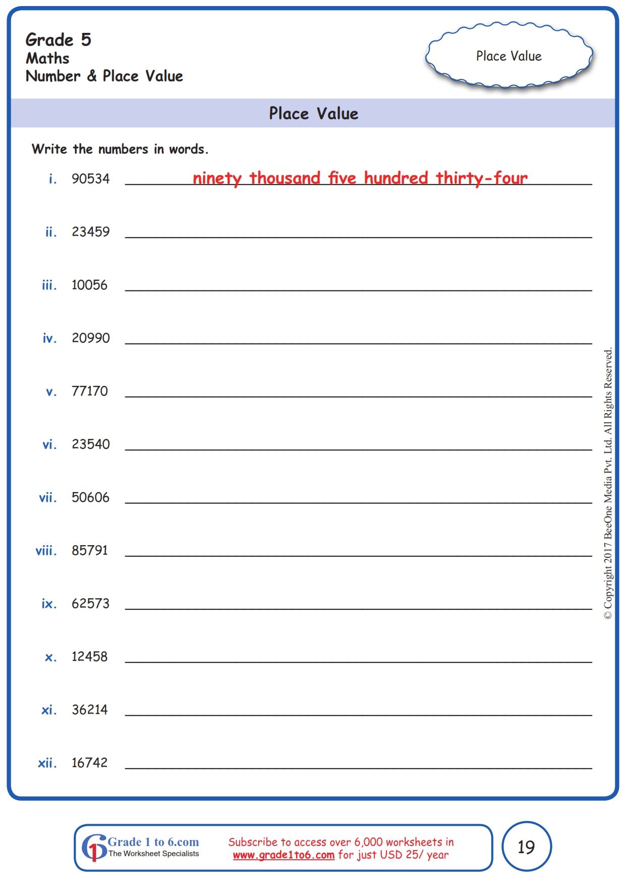 5Th Grade Place Value Activities