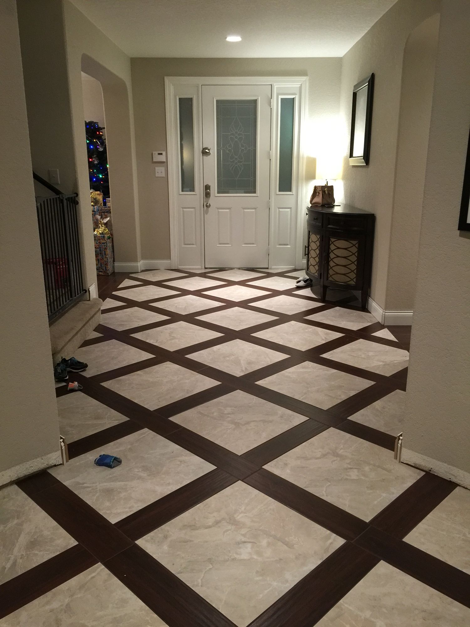 Basketweave Tile Design Porcelain Wood Look Tile Remodel