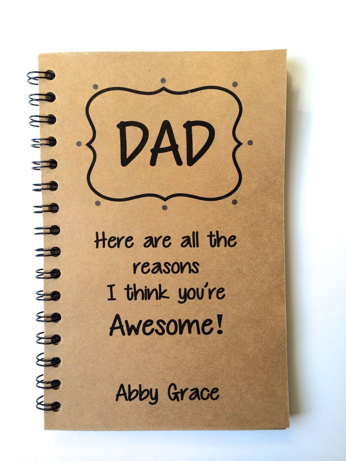 Fathers Day Gift Dad Gift From Daughter From Son Journal Diy jpg (1125x1500)