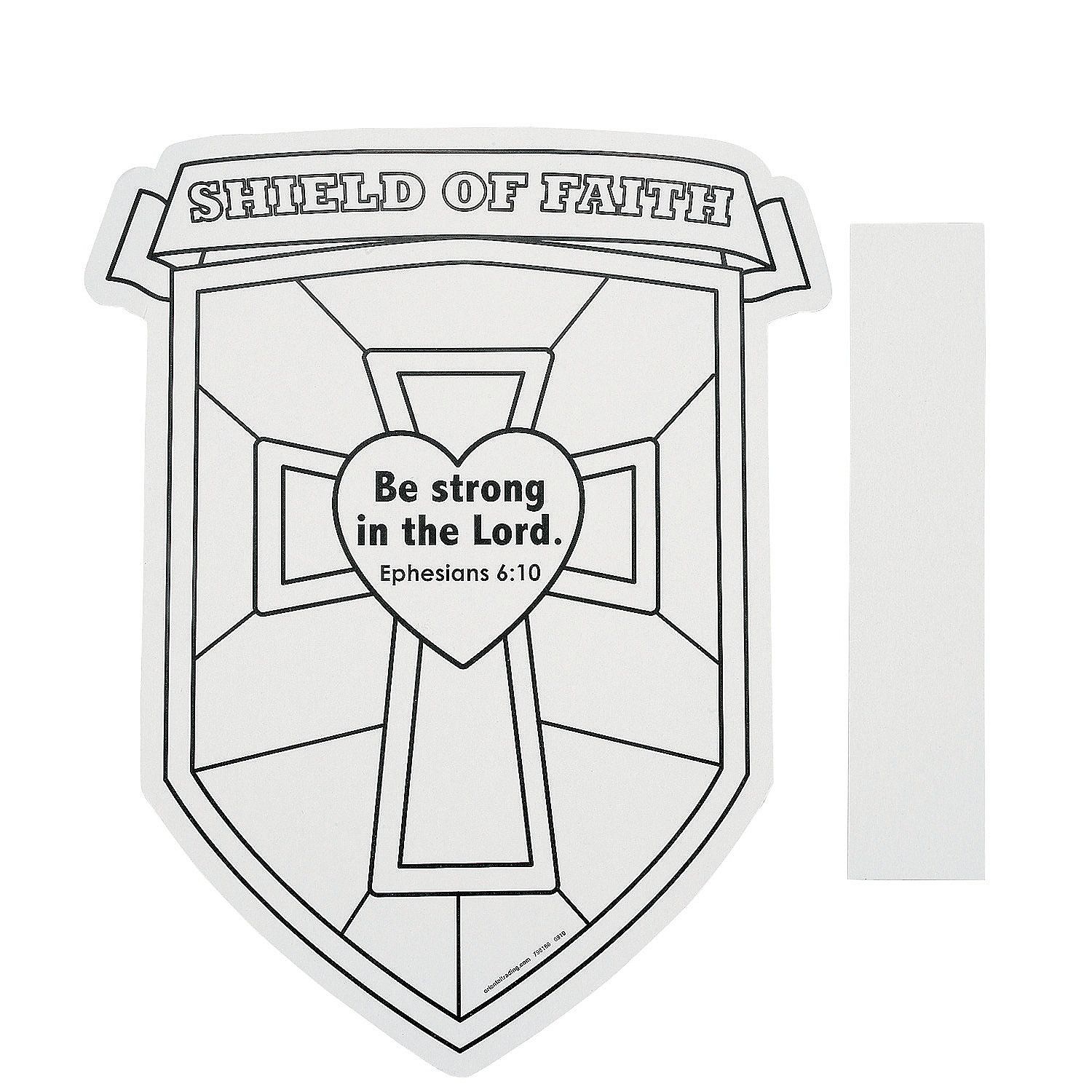 48_9192-a01 1,500×1,500 pixels | Faith crafts, Shield of faith, Bible ...