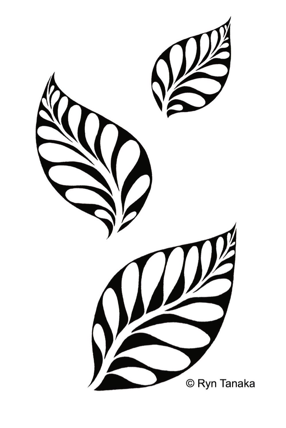 Leaf Stencil Pattern