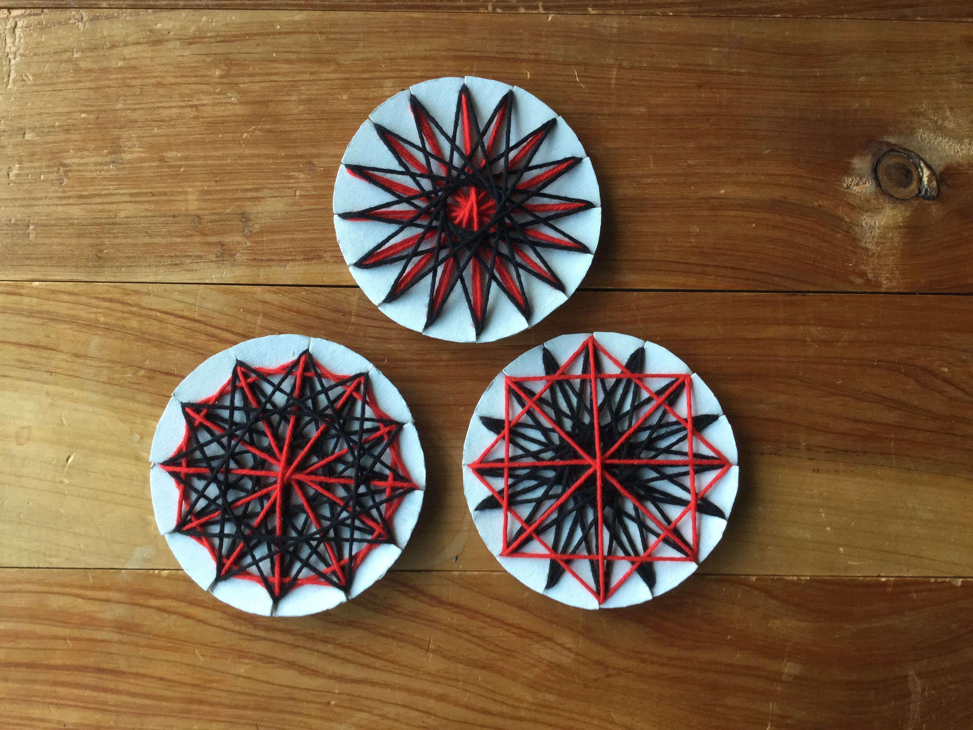 Matariki stars - cardboard and wool activity for the year 3 class I ...