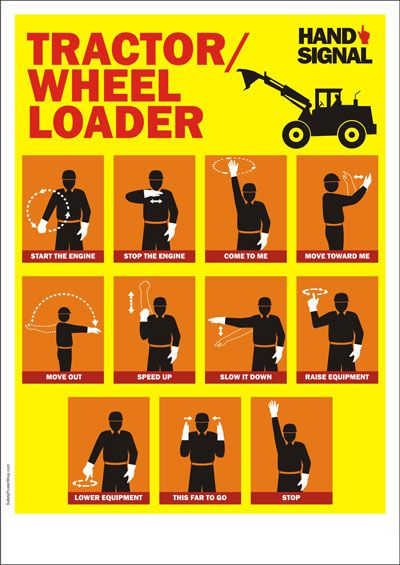 Front End Loader Hand Signals