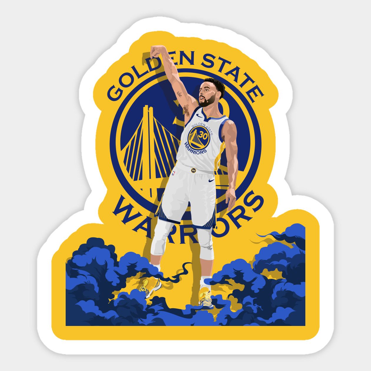 Stephen curry golden state warriors sticker stephen curry – Artofit