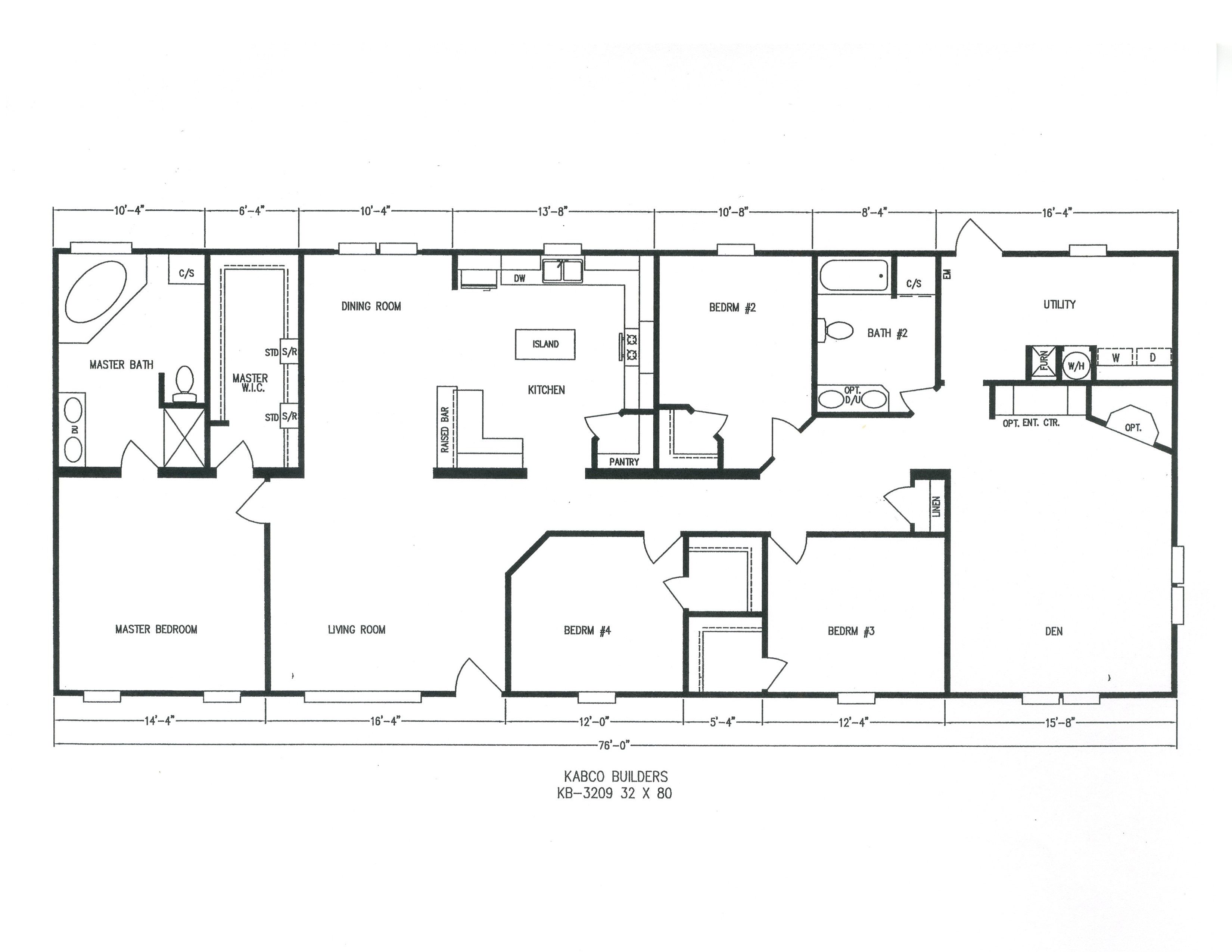 KB 32' Platinum Doubles KB-3209 by Kabco Builders Inc. - ModularHomes ...