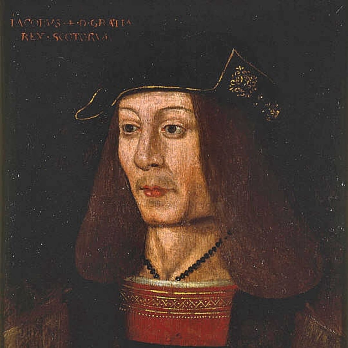 Porträt of James IV of Scotland; Oil on panel, unknown artist. James ...