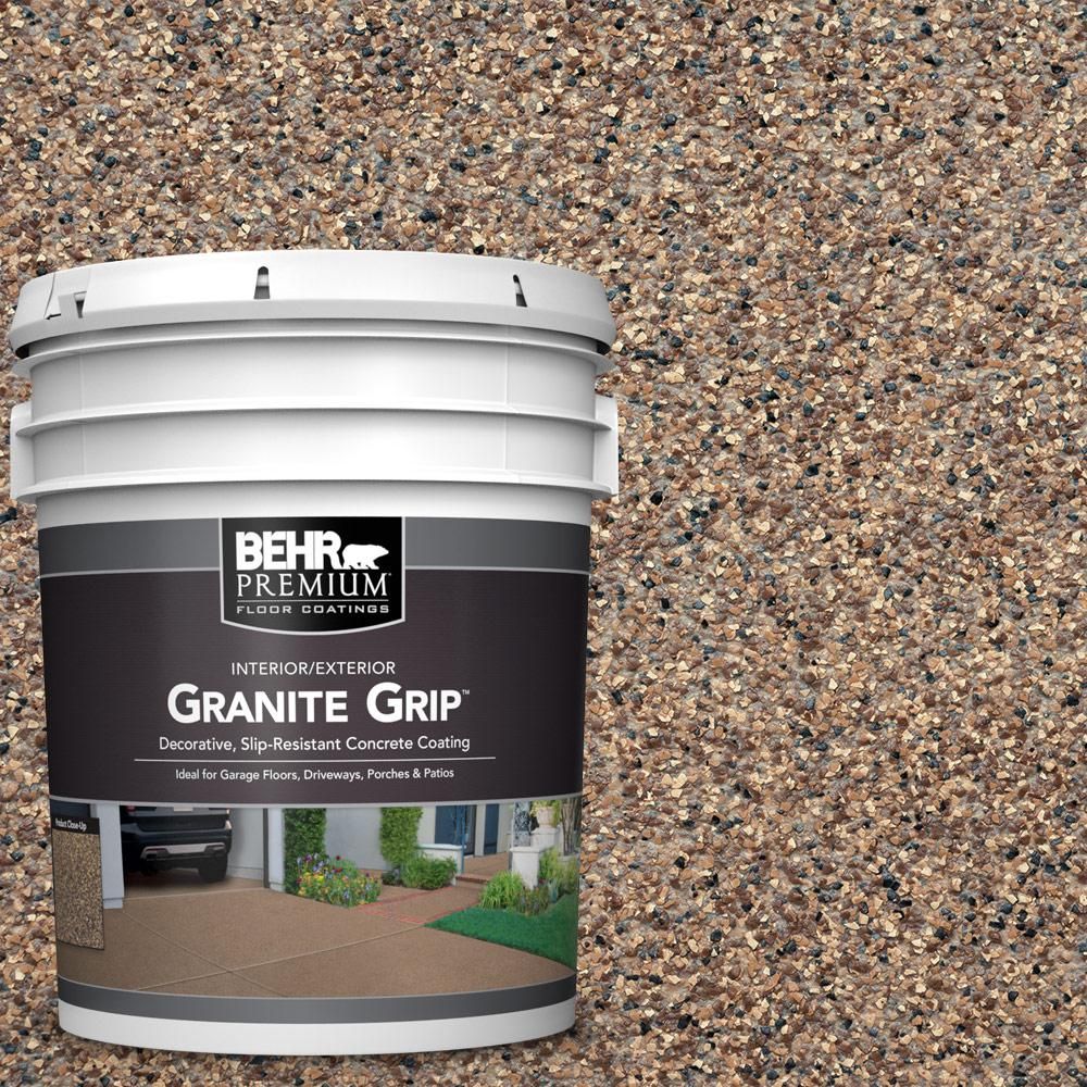 Behr Premium 5 Gal Gg 15 Amethyst Decorative Flat Interior Exterior Concrete Floor Coating 65505 The Home Depot Concrete Floor Coatings Floor Coating Decorative Concrete Floors [ 1000 x 1000 Pixel ]