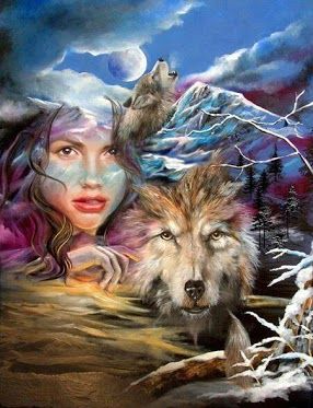 755rrj54 | American indian art, Animal art, Native american wolf