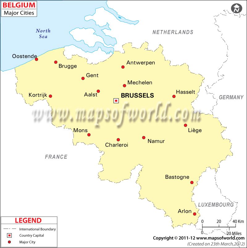 Belgium Cities Map | Cities in Belgium | Map, Belgium, City maps