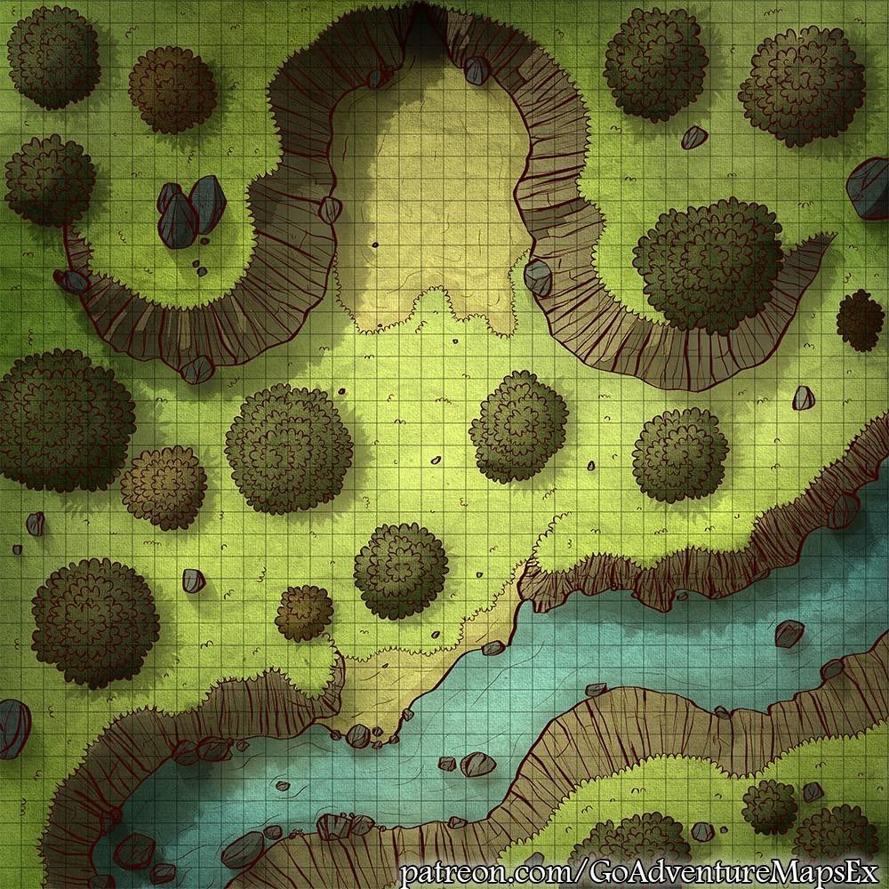 Printable Dnd Forest Battle Map