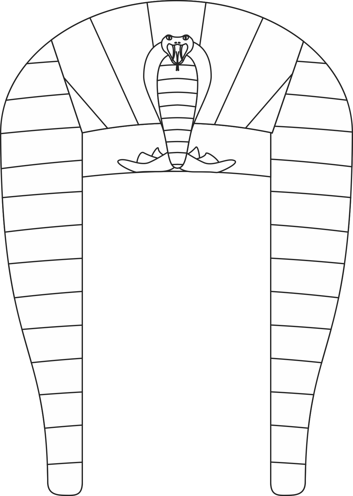 Printable Egyptian Headdress Template - Printable World Holiday