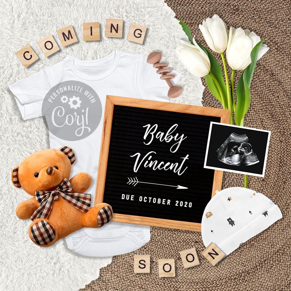 Editable Pregnancy Announcement Template Free