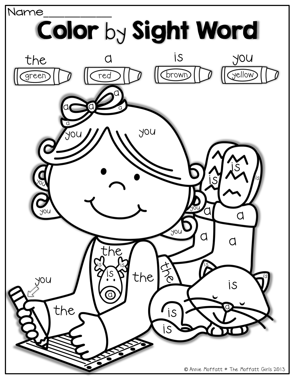 Free printable sight words kindergarten - vsathebest