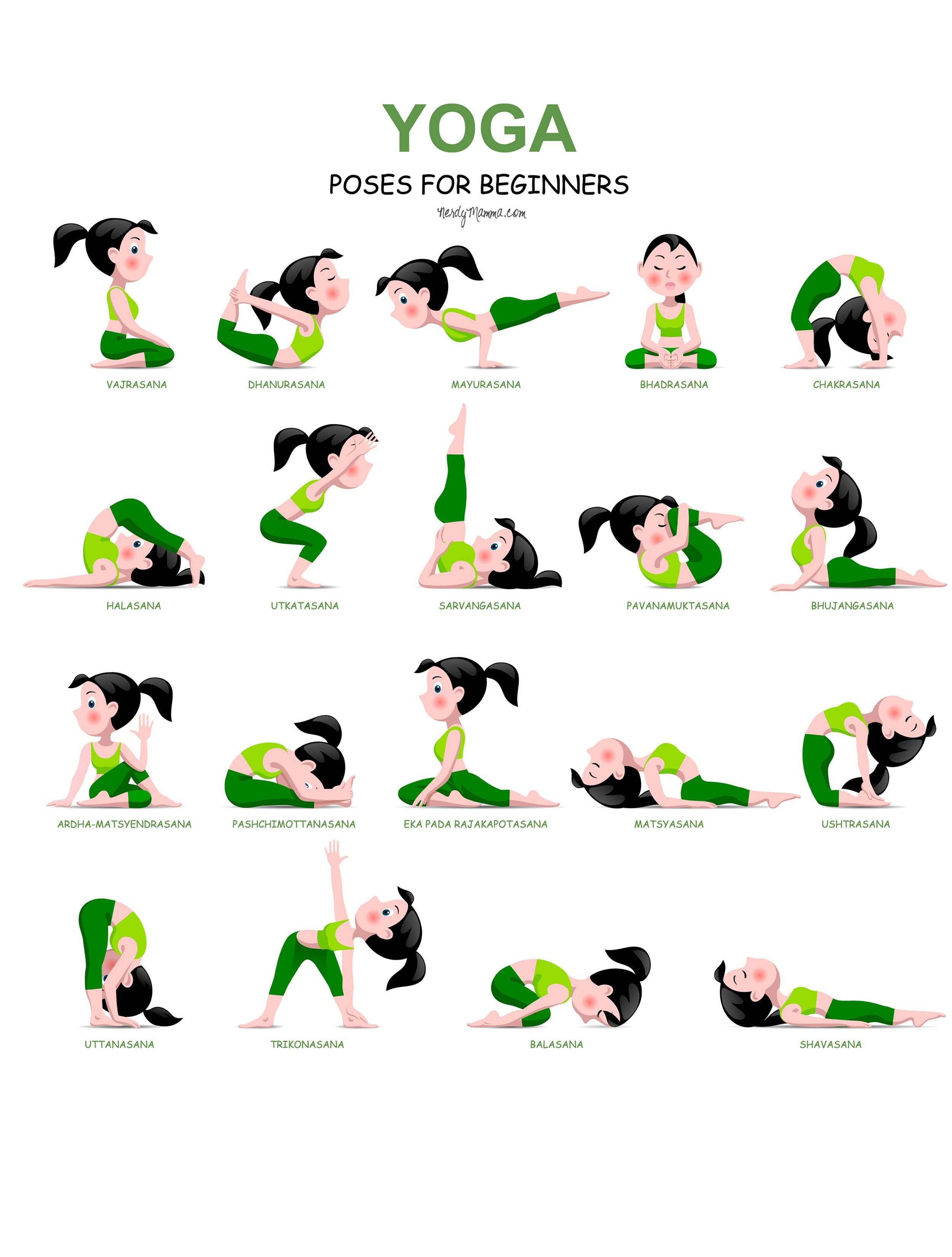 Free Yoga Poses Chart Download