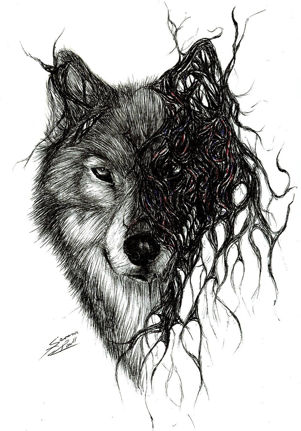 Wolf by Mixielion on DeviantArt | Wolf tattoos, Wolf tattoo sleeve ...