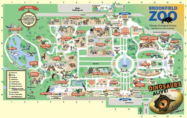 Plan Your Visit | Brookfield zoo, Zoo map, Zoo chicago