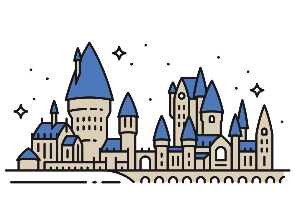 Hogwarts | Hogwarts castle drawing, Hogwarts art, Hogwarts art castle