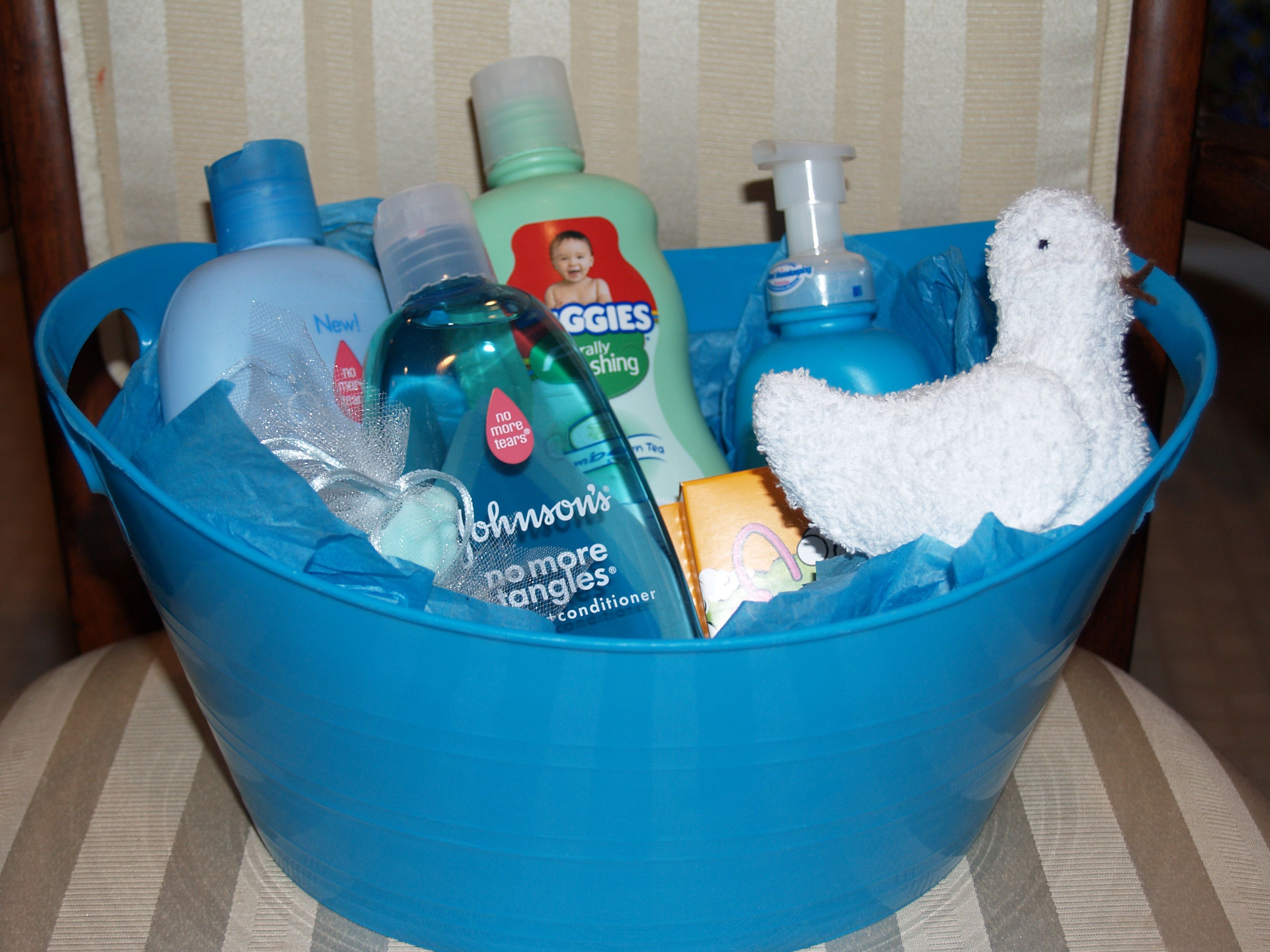 Bath Gift Basket, Baby Boy Gift Baskets, Baby Shower Gift Basket, Diy ...