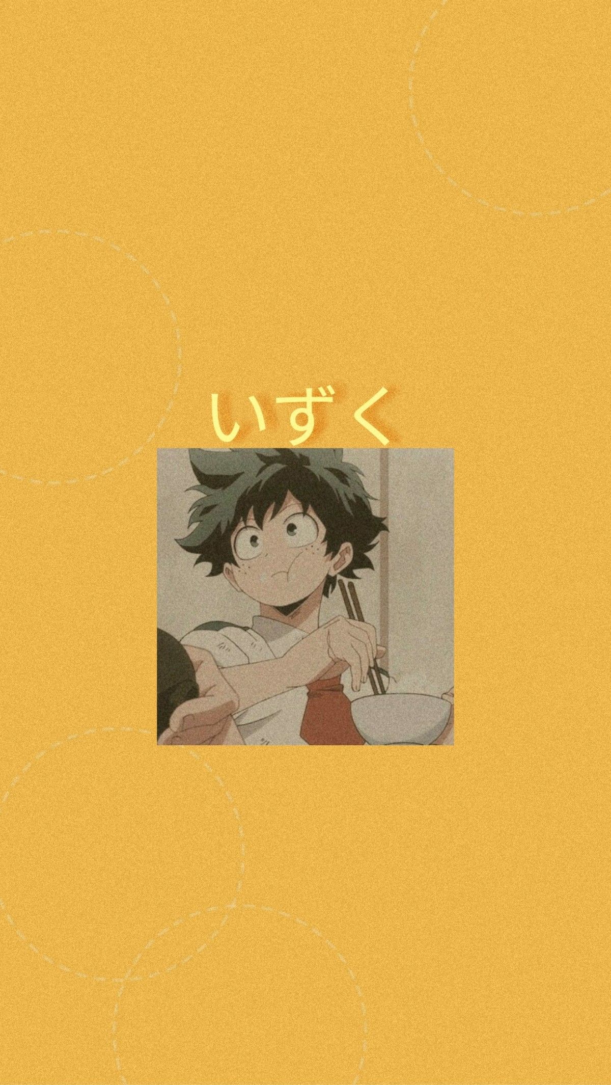 Anime Aesthetic Wallpaper Yellow