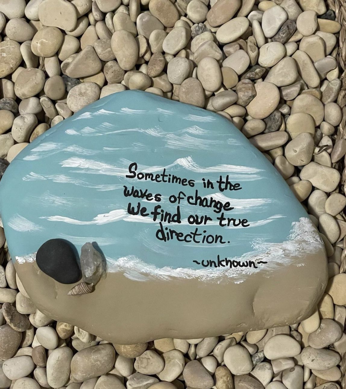 Pin by Kathylee on Shell & Rock Sayings | Hand painted stones, Stone ...