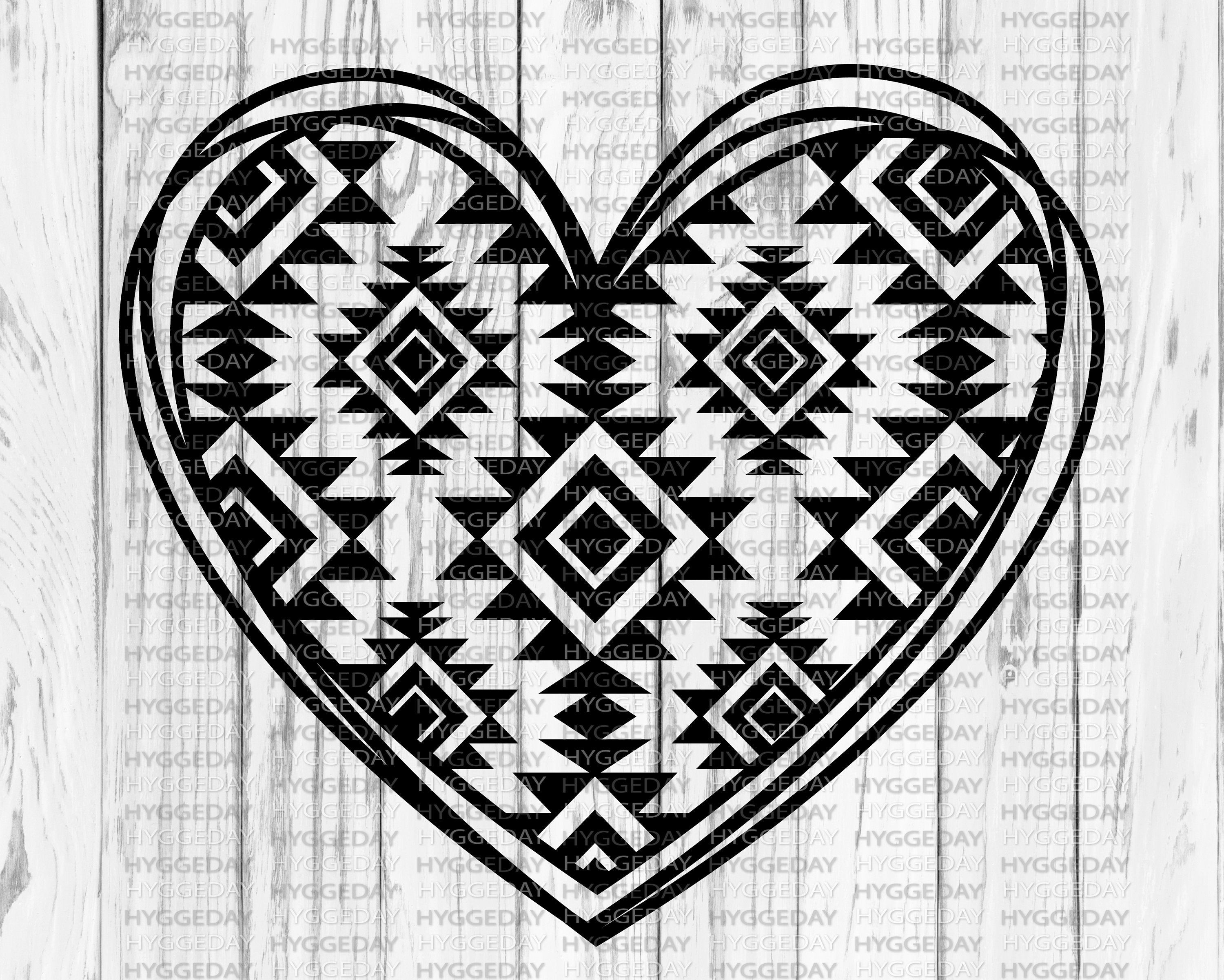 Aztec Pattern Art, Aztec Tribal Patterns, Digital Clip Art, Digital ...