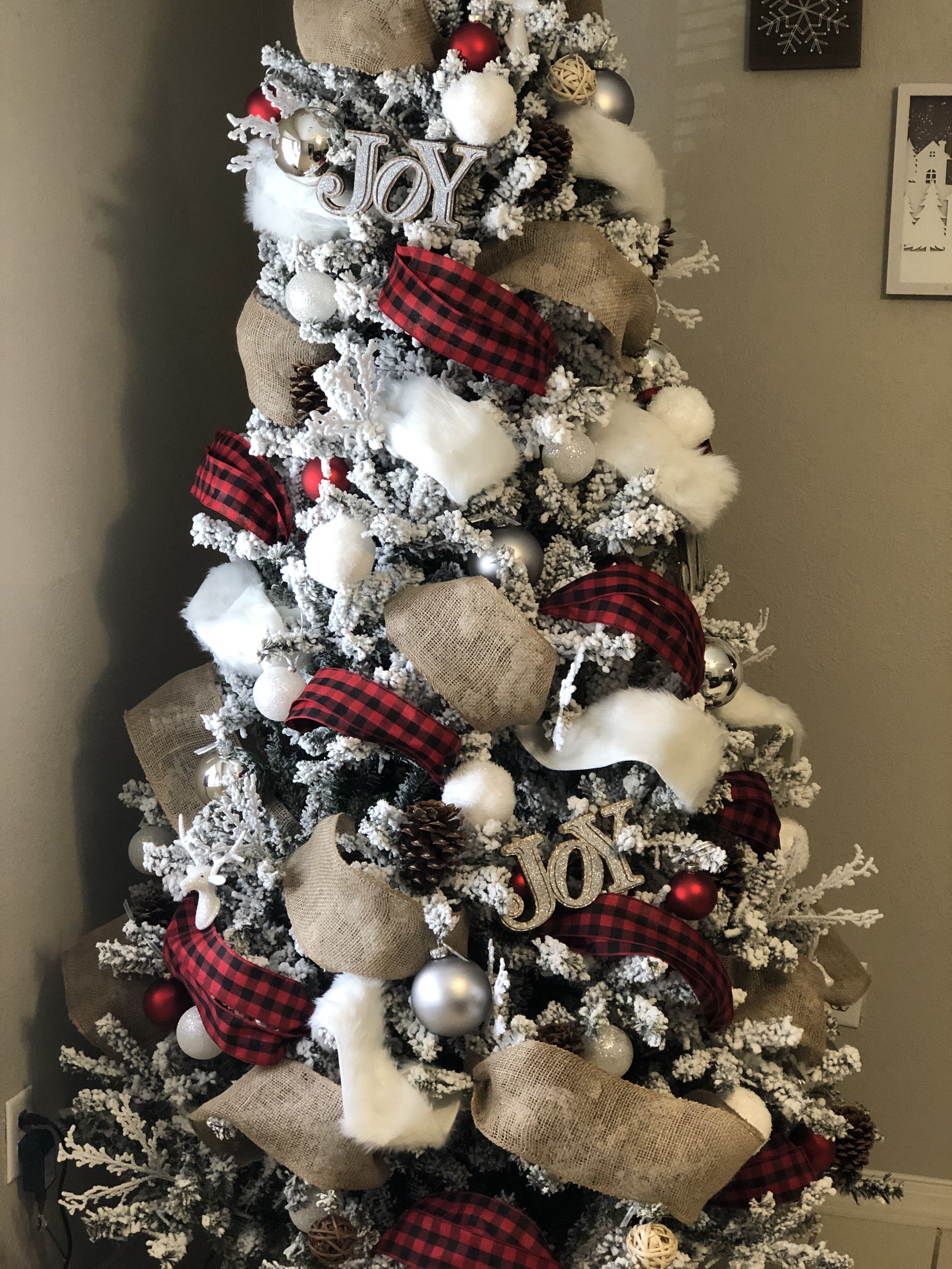 Black And White Buffalo Check Christmas Tree