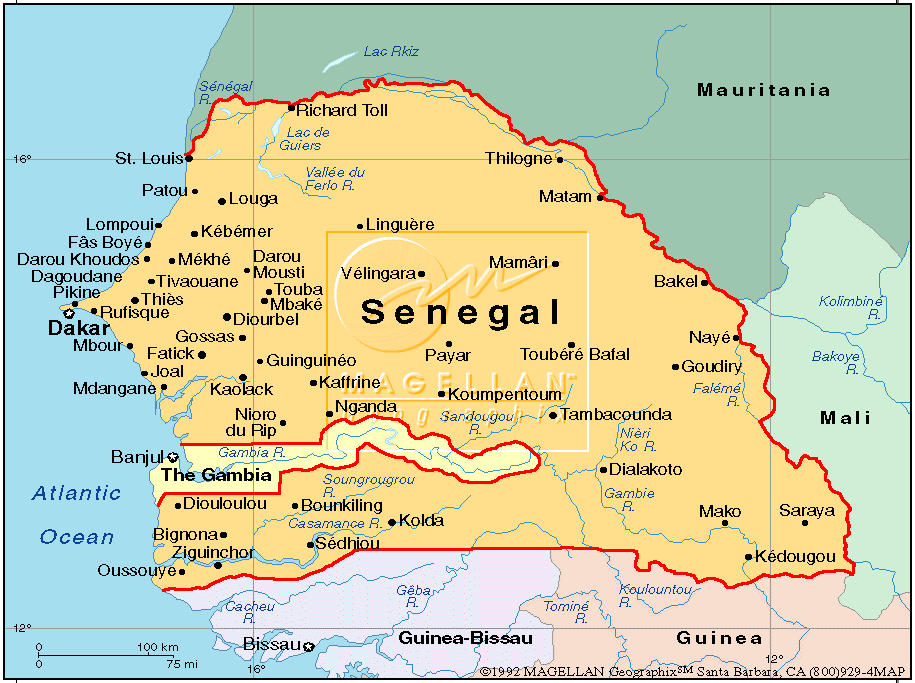 Waar Ligt Senegal Op De Kaart - Vogels