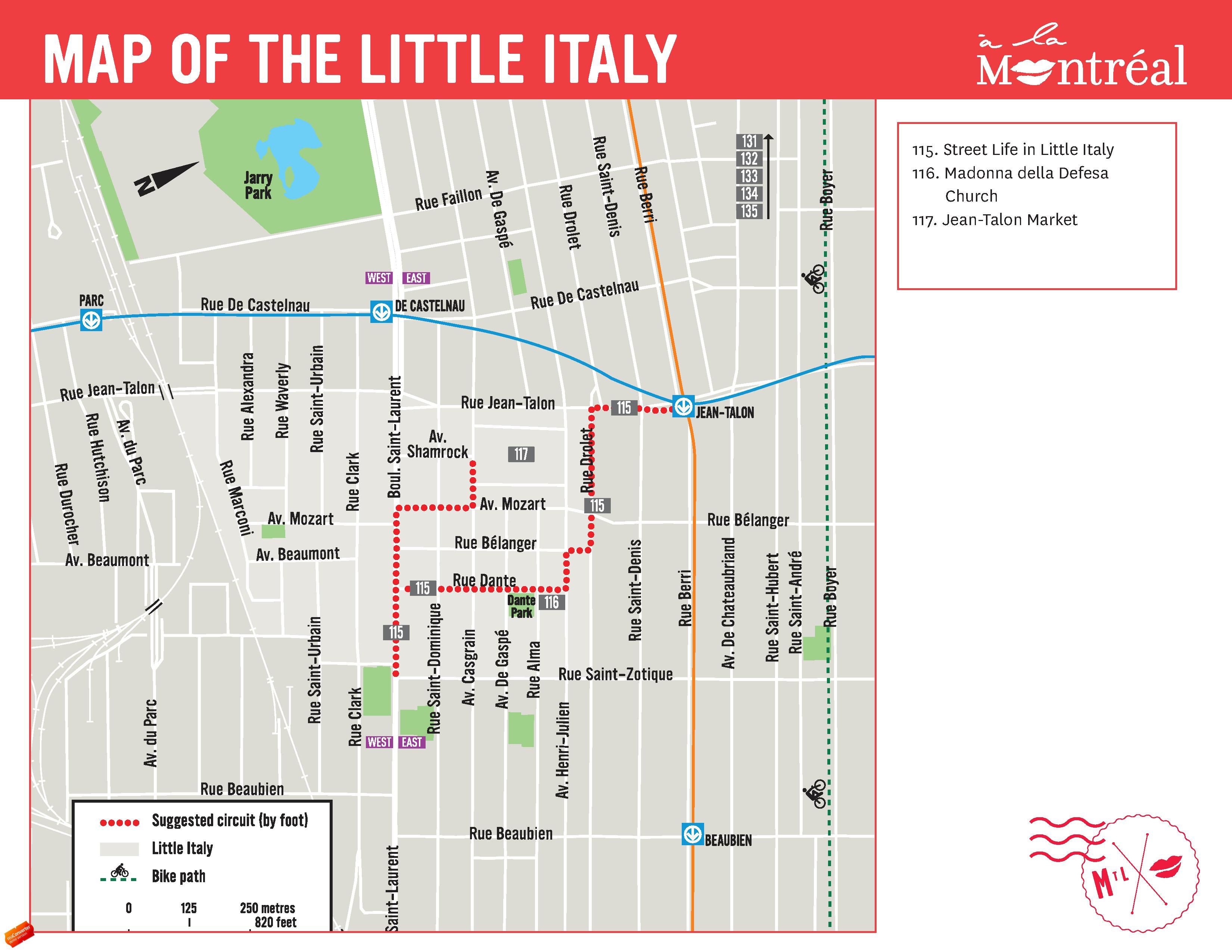 Little Italy | Little italy, Gaspe, Map