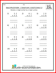 Multiplication Sheets 4th Grade | Math school, Daily math, School ...