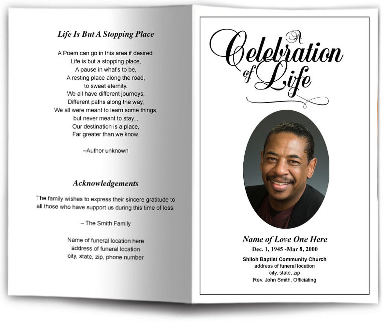 Funeral Programs Templates