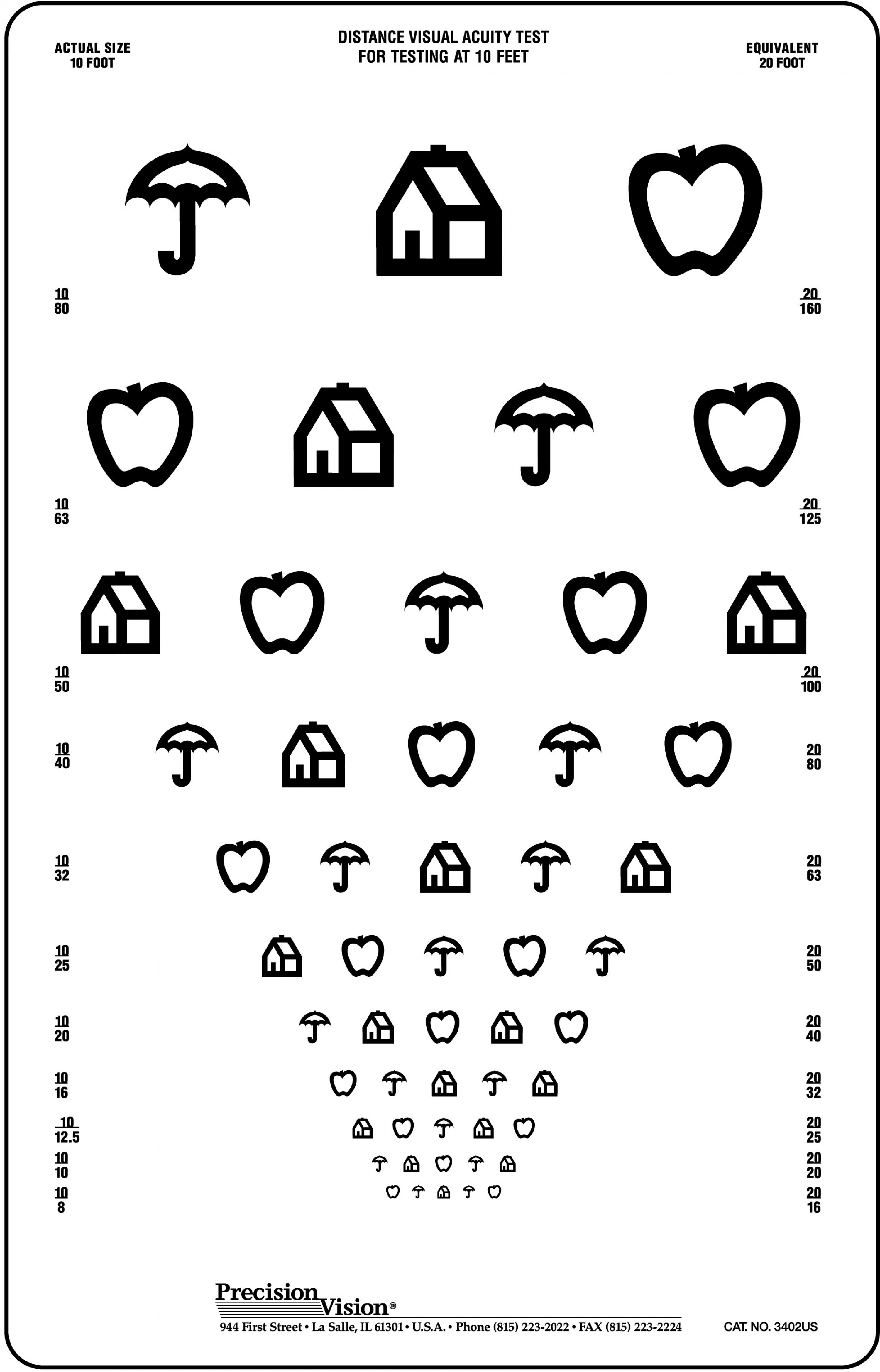 Eye Test Chart 6 6