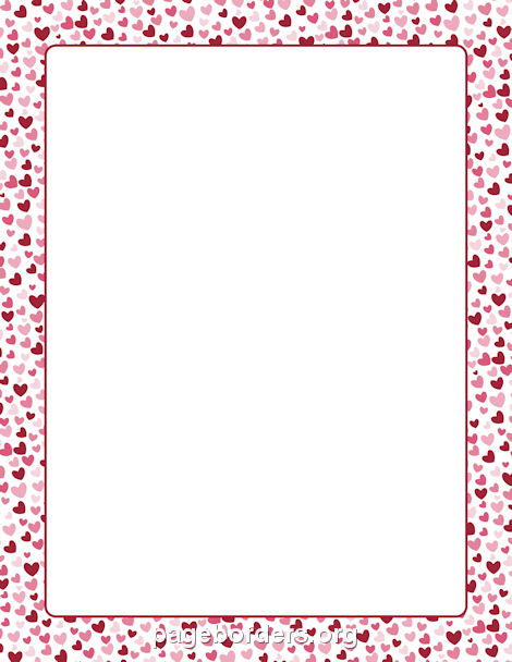 Heart Border: Clip Art, Page Border, and Vector Graphics | Lettering ...