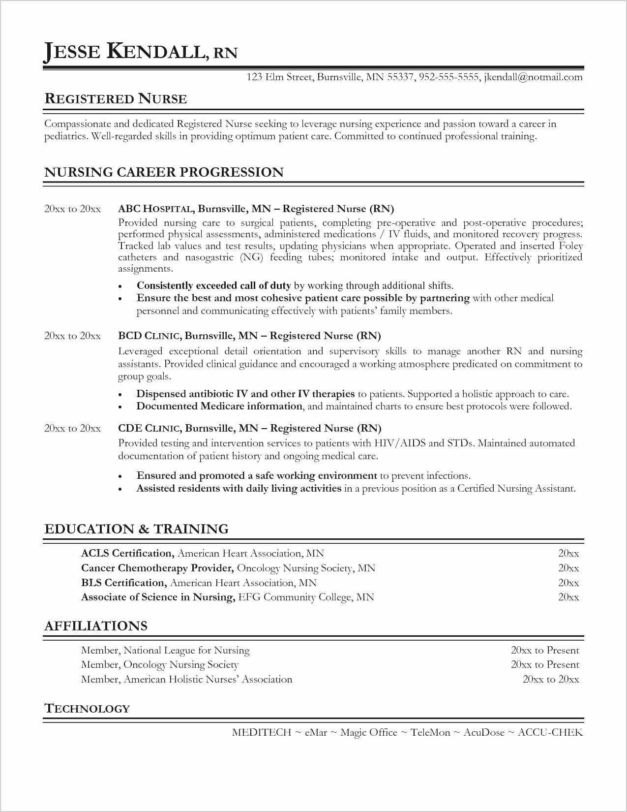 Registered Nurse Resume Objectives 40 Certified Nursing