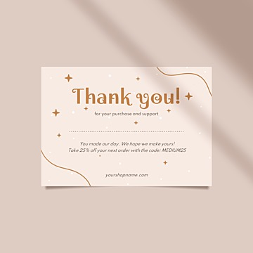 Aesthetic Thank You Card Template Download on Pngtree | Design business ...