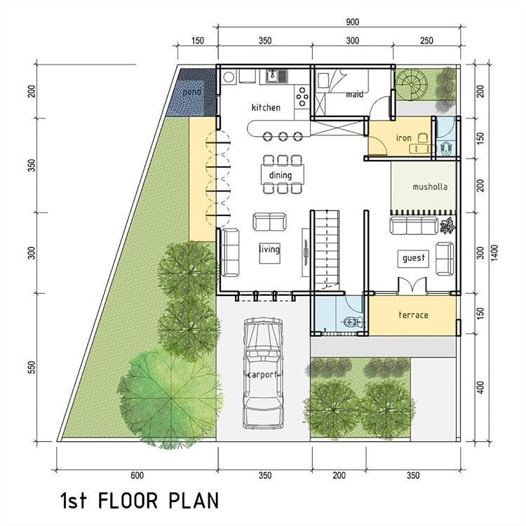 Pengembangan Rumah Di Lahan 108m2 Lantai Dasar Jangan Terlalu Banyak Diubah Ubah Ya Mas Itu Pesan Klien K Denah Lantai Rumah Arsitektur Denah Rumah