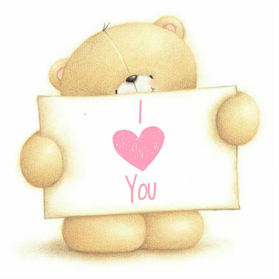 I Love You Forever Friends Bear Baby Animal Drawings Friends Forever