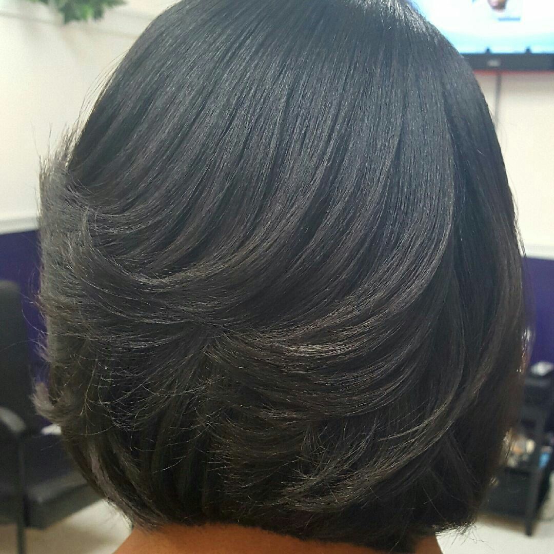 Black Hair Bob Texturizer Textlaxed Natural Hair Short Layered