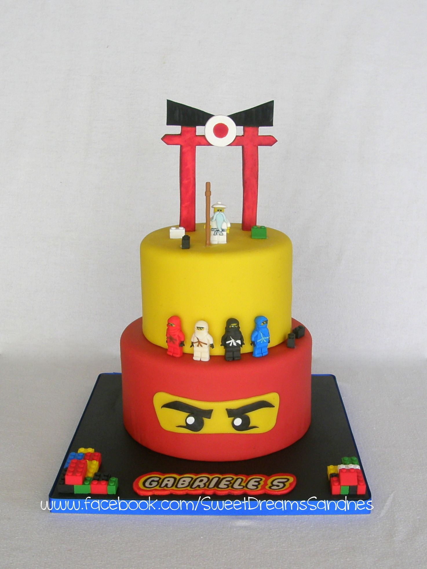 Lego Ninjago birthday cake-put the bottom layer as the top layer of the ...